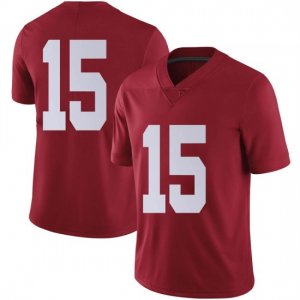 NCAA Youth Alabama Crimson Tide #15 Jalen Milroe Stitched College Nike Authentic No Name Crimson Football Jersey KC17H85FJ